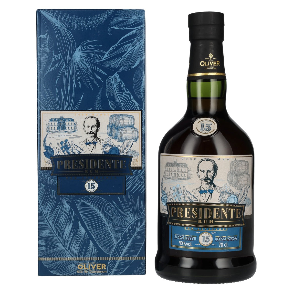 Presidente 15 Sistema Solera Rum 40% Vol. 0,7l in Geschenkbox