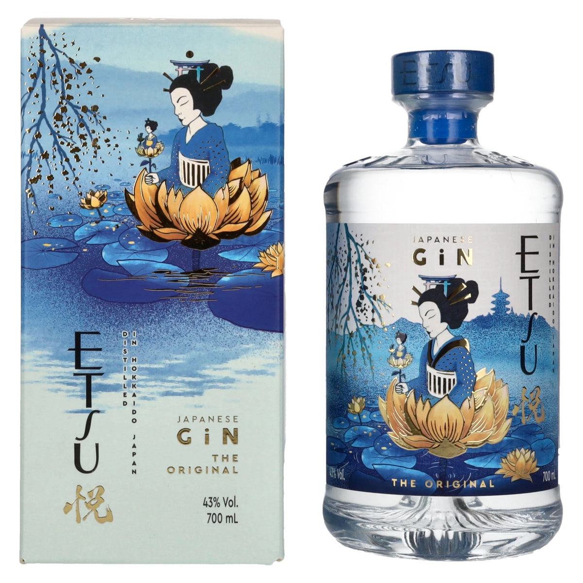 Etsu Japanese Handcrafted Gin The Original 43% Vol. 0,7l in gift box