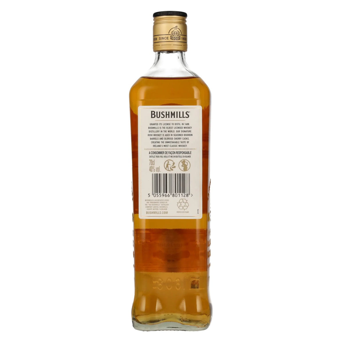 Bushmills Triple Distilled The Original Irish Whiskey 40% Vol. 0,7l