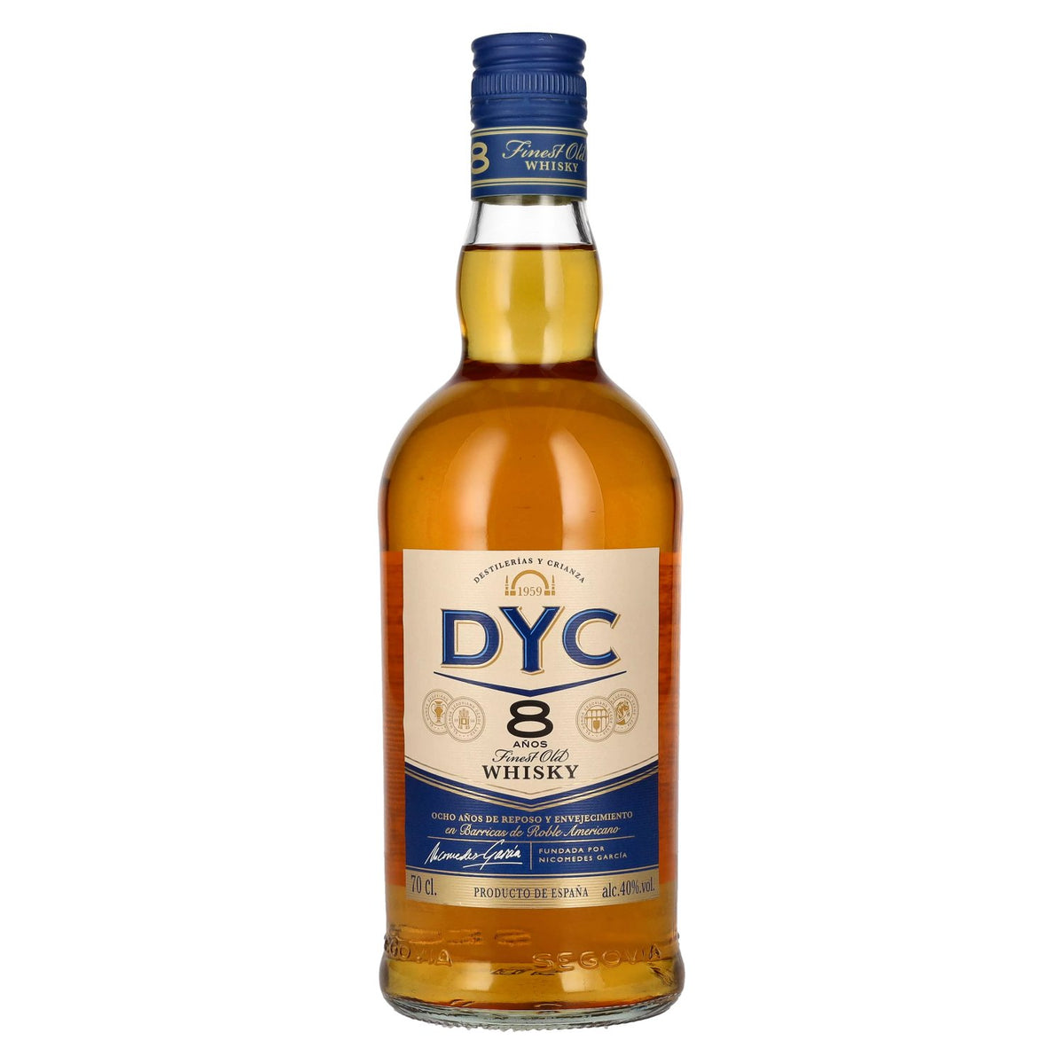 DYC Destilerias y Crianza 8 Años Finest Old Whisky 40% vol. 0,7l