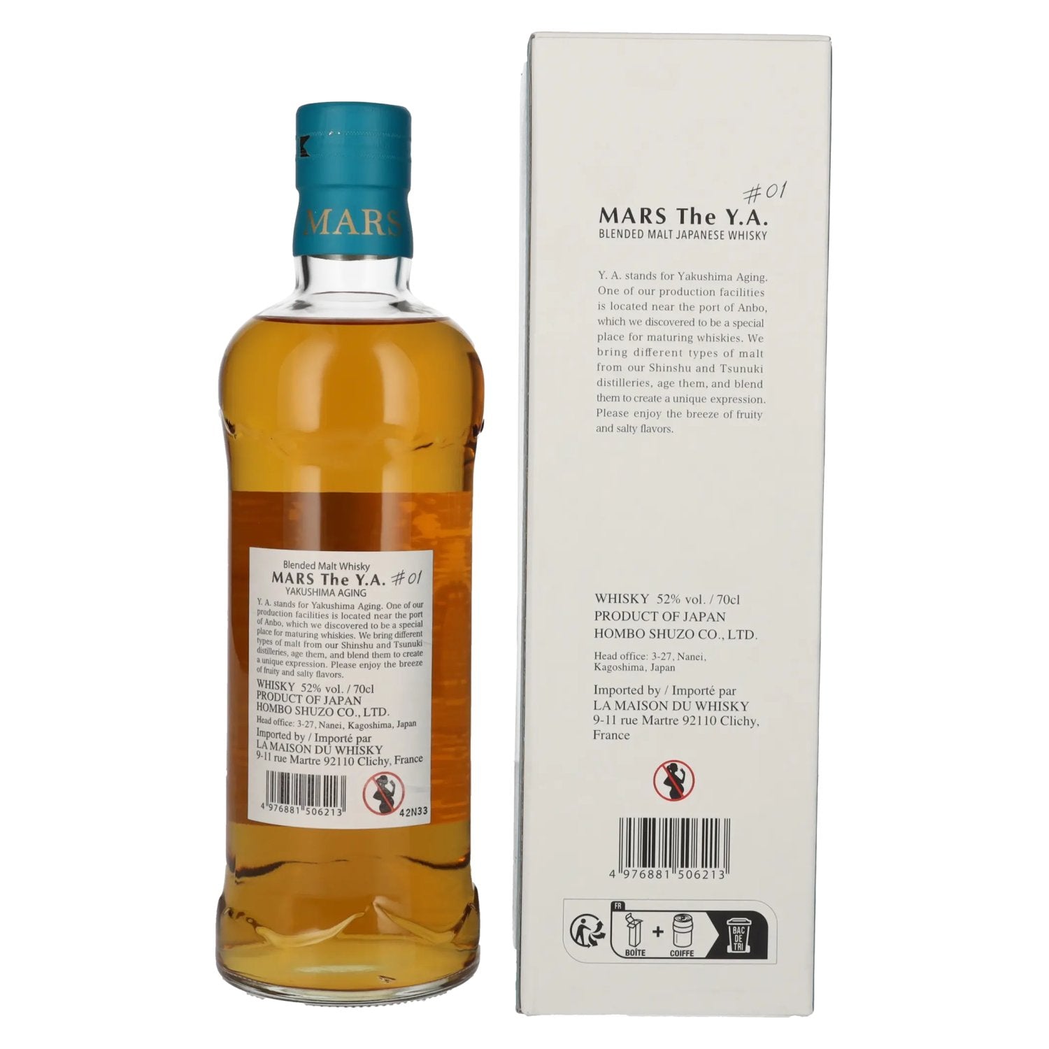 Mars The Y.A. Blended Malt Japanese Whisky # 01 52% Vol. 0,7l in Geschenkbox