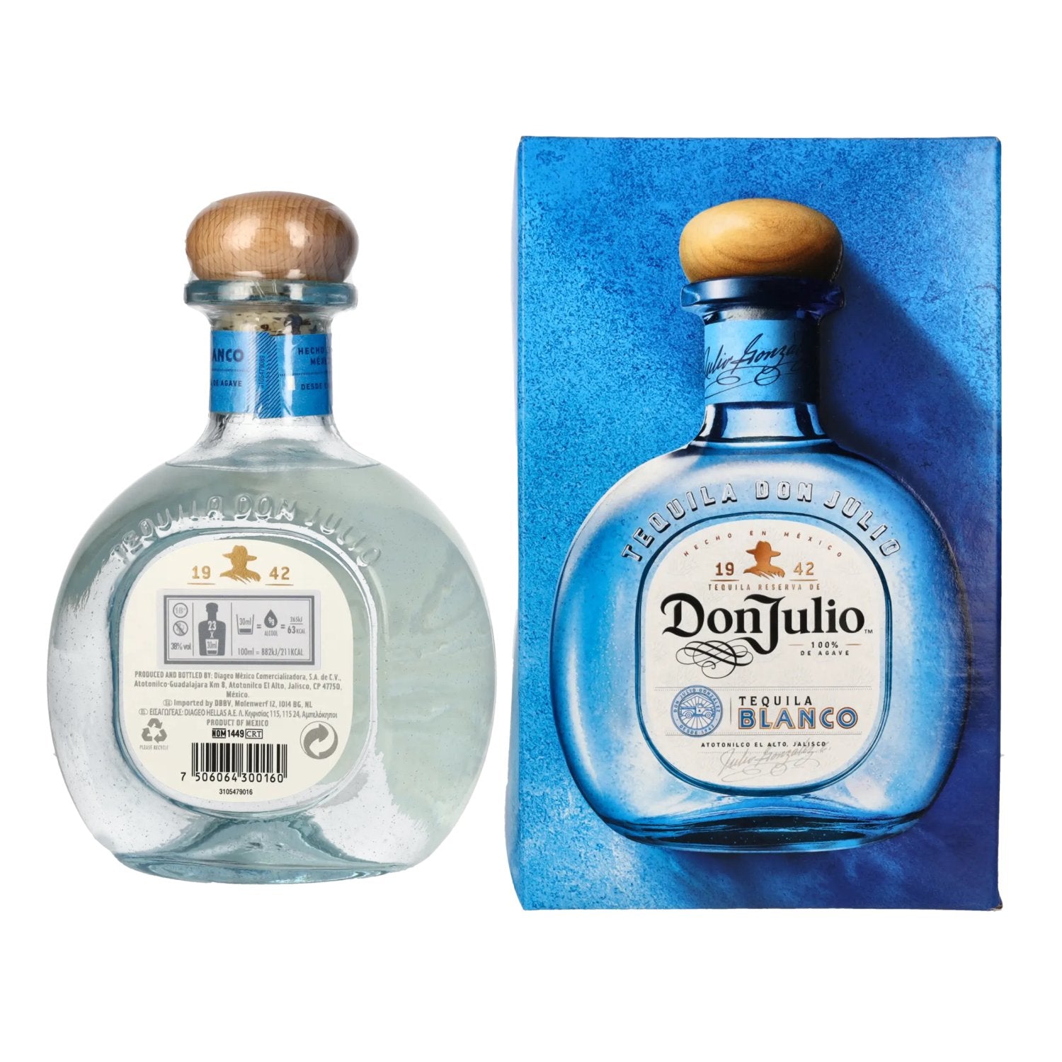 Don Julio Tequila Blanco 100% Agave 38% Vol. 0,7l in gift box