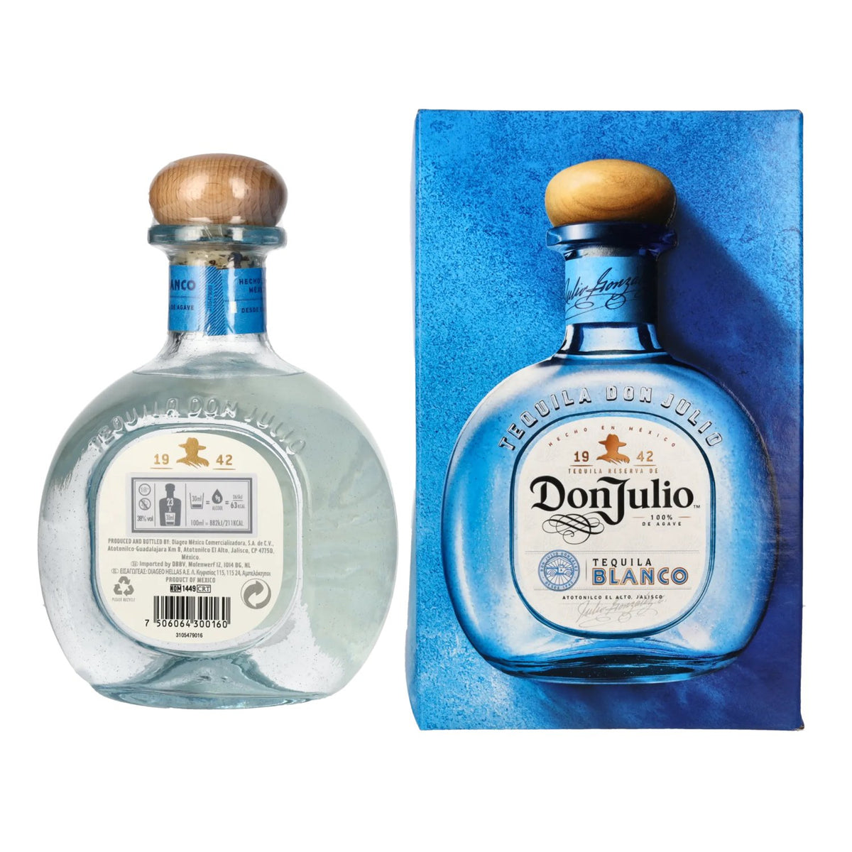 Don Julio Tequila Blanco 100% Agave 38% Vol. 0,7l in gift box