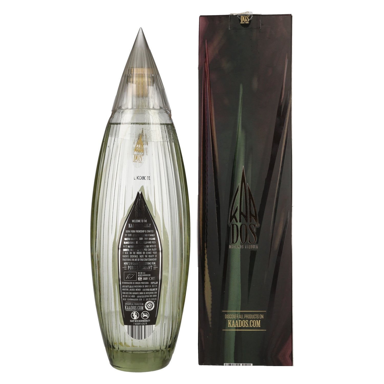 Kaa Dos Selection Organic Tequila BLANCO 100% Puro de Agave Azul 40% Vol. 0,7l in Geschenkbox