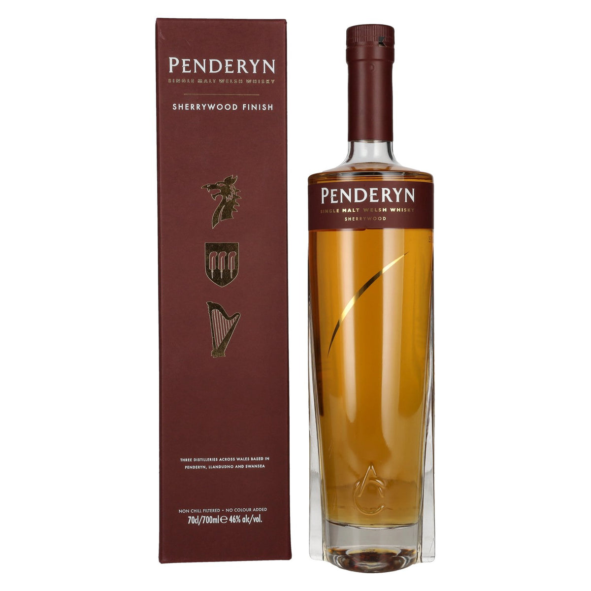 Penderyn SHERRYWOOD Single Malt Welsh Whisky 46% Vol. 0,7l en coffret cadeau