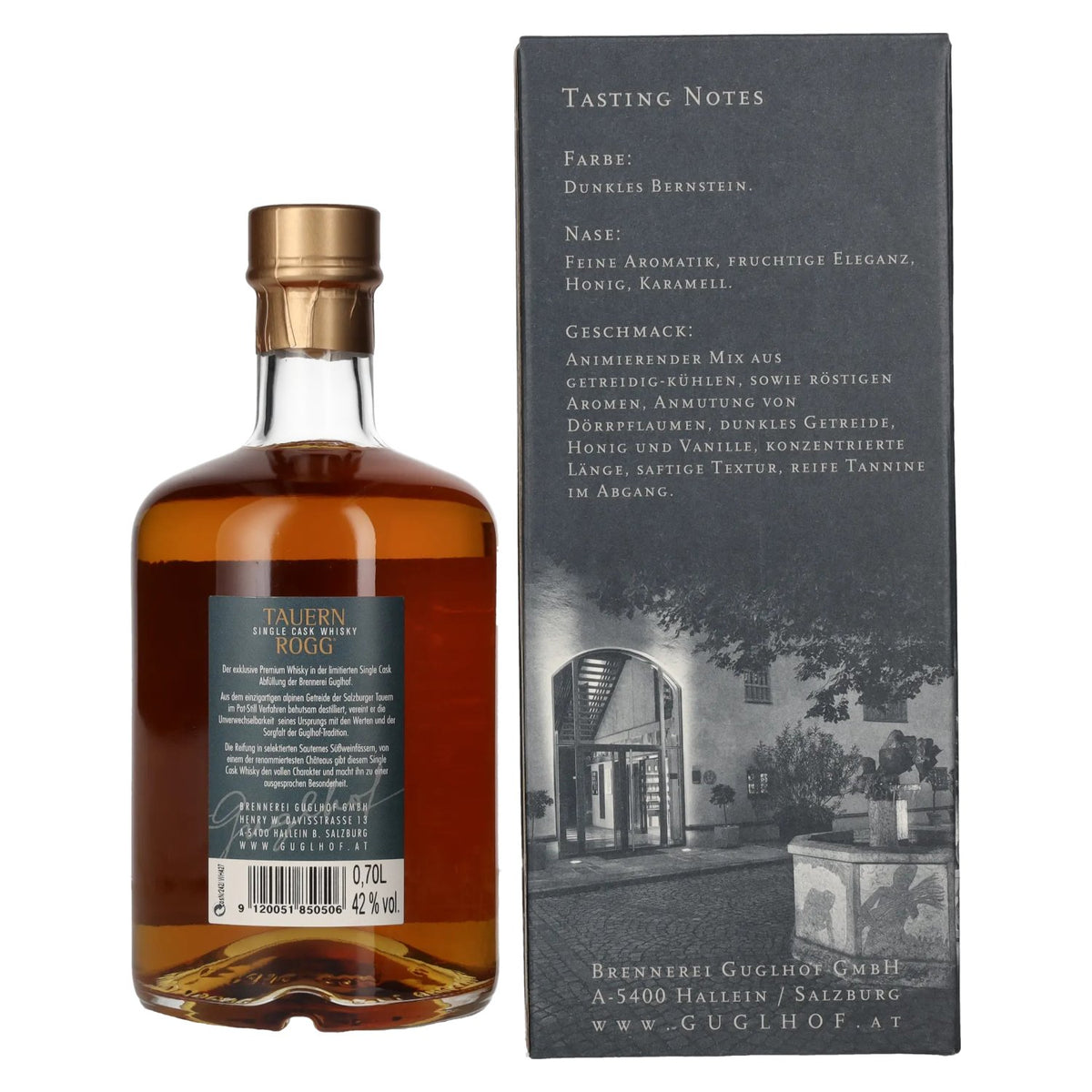 Guglhof TAUERN ROGG 8 Years Old Sauternes Single Cask 42% Vol. 0,7l in Geschenkbox