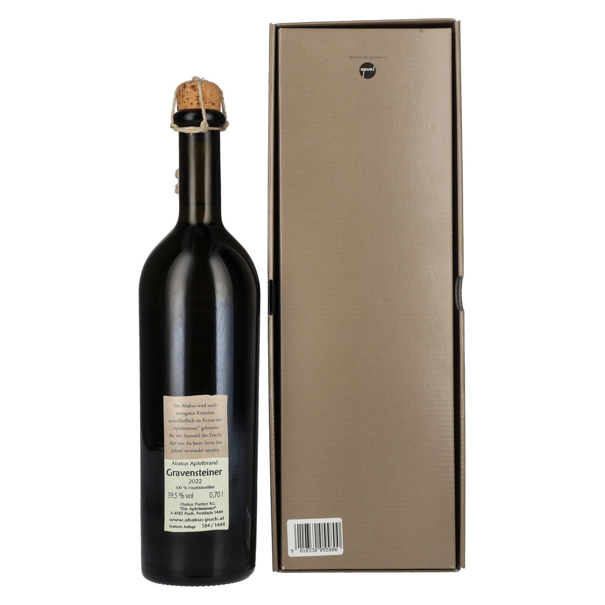 L'eau-de-vie de pomme Abakus Gravensteiner 2022 39,5% vol. 0,7l en coffret cadeau