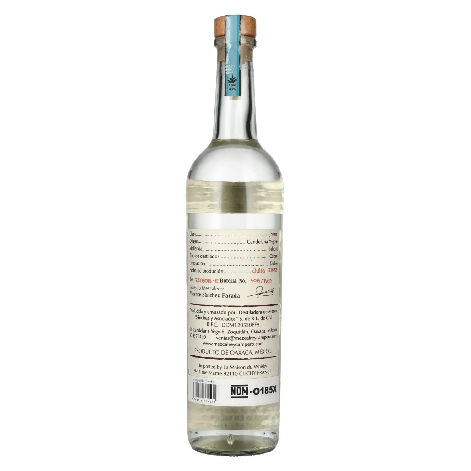 Rey Campero Mezcal ESPADÍN 48,4% Vol. 0,7l