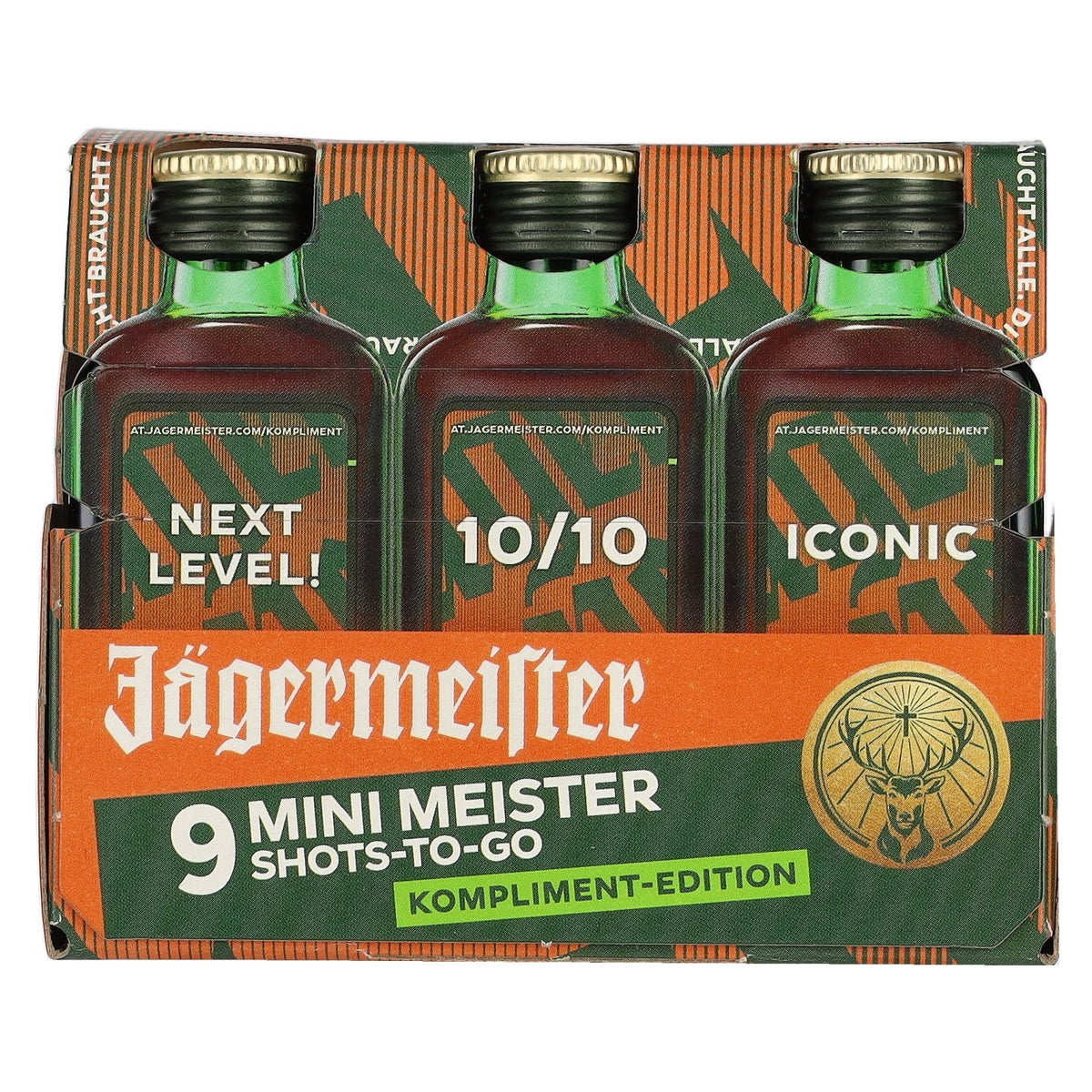 Jägermeister 9-JägerPack Compliment Edition 35% vol. 9 x 0.02 l