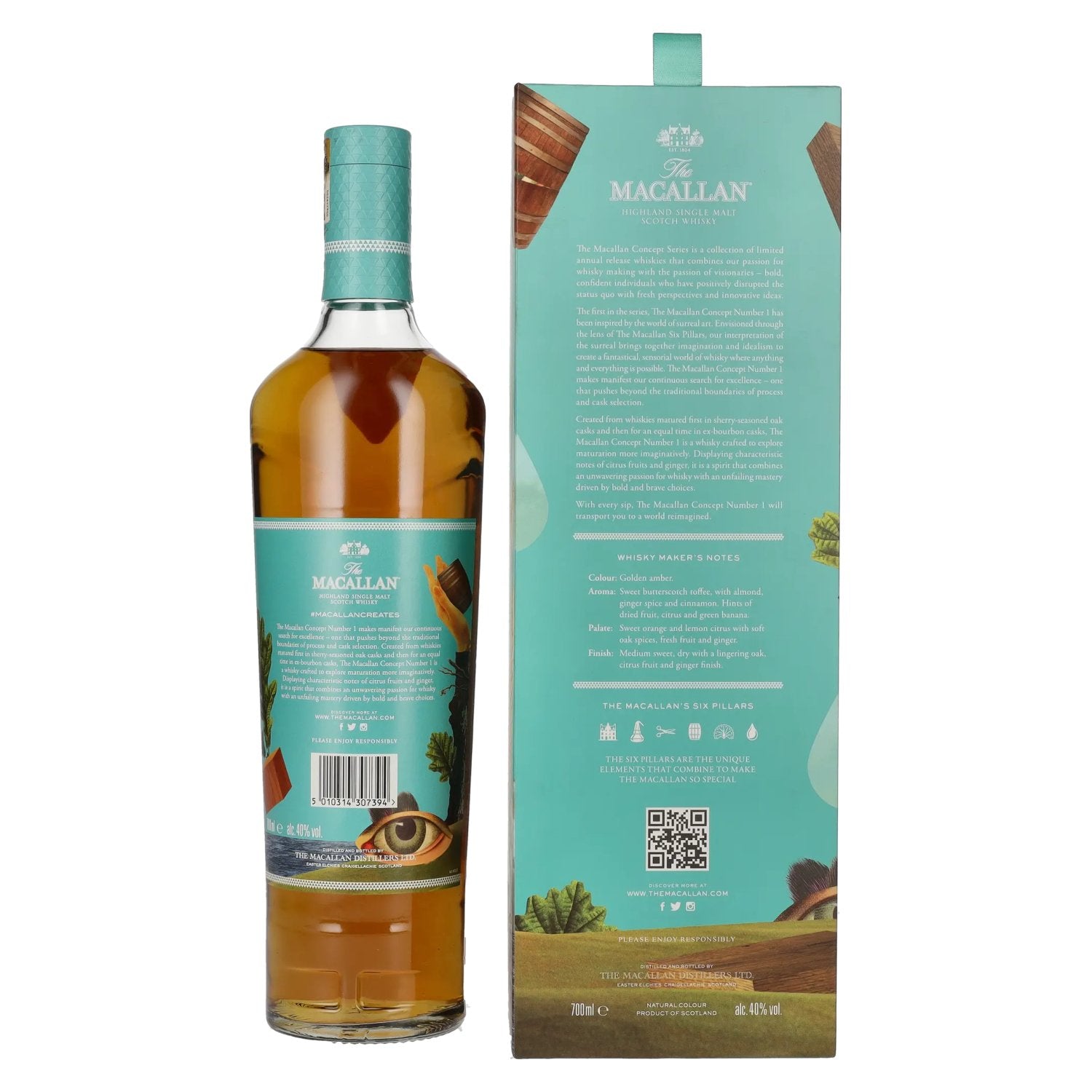 The Macallan CONCEPT N° 1 Limited Edition 2018 40% vol. 0,7l en boîte cadeau