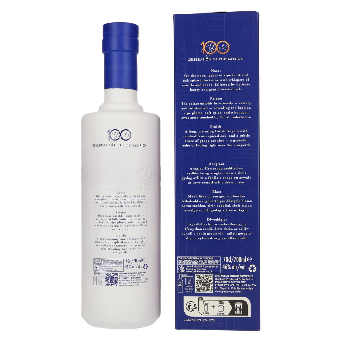 Penderyn THE VILLAGE Welsh Whiskey Icons of Wales n° 14 46 % vol. 0,7 l dans un coffret cadeau