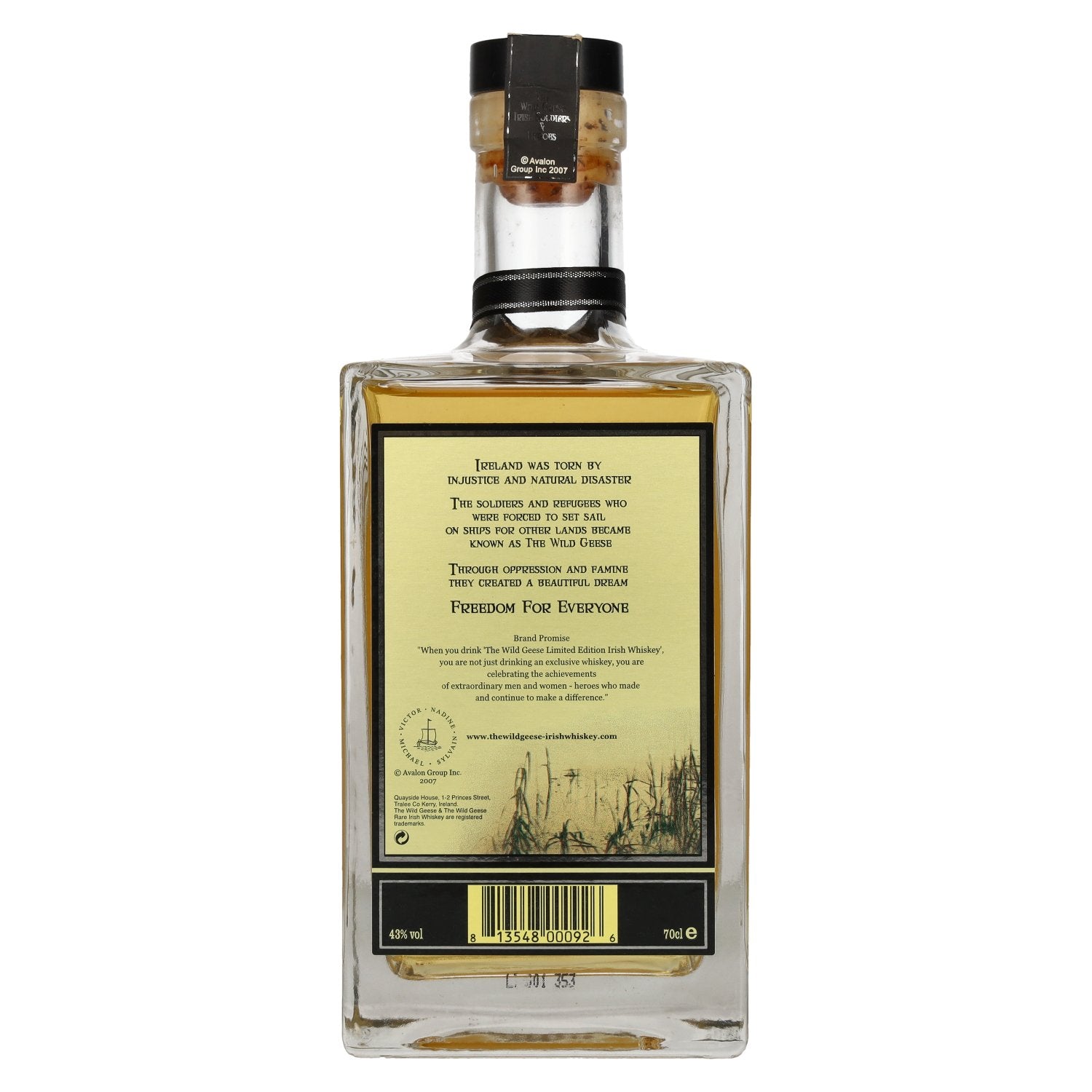 The Wild Geese Unique Blend Pure Aged Irish Whiskey Limited Edition 43% vol. 0,7l