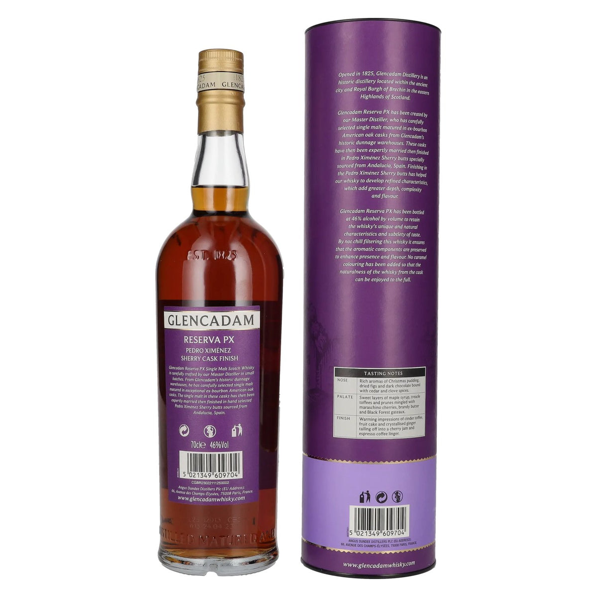 Glencadam RESERVA PX Small Batch 46% Vol. 0,7l en boîte cadeau