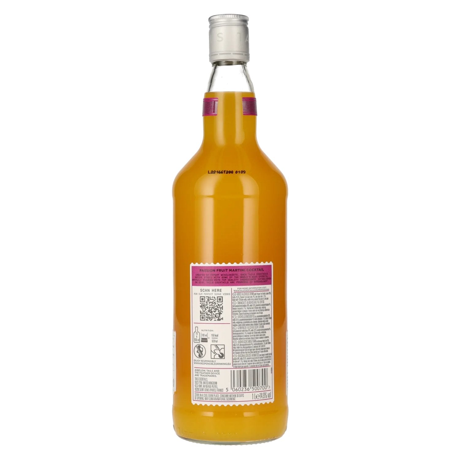 TAILS Cocktails Professional Passion Fruit Martini 14,9% Vol. 1l