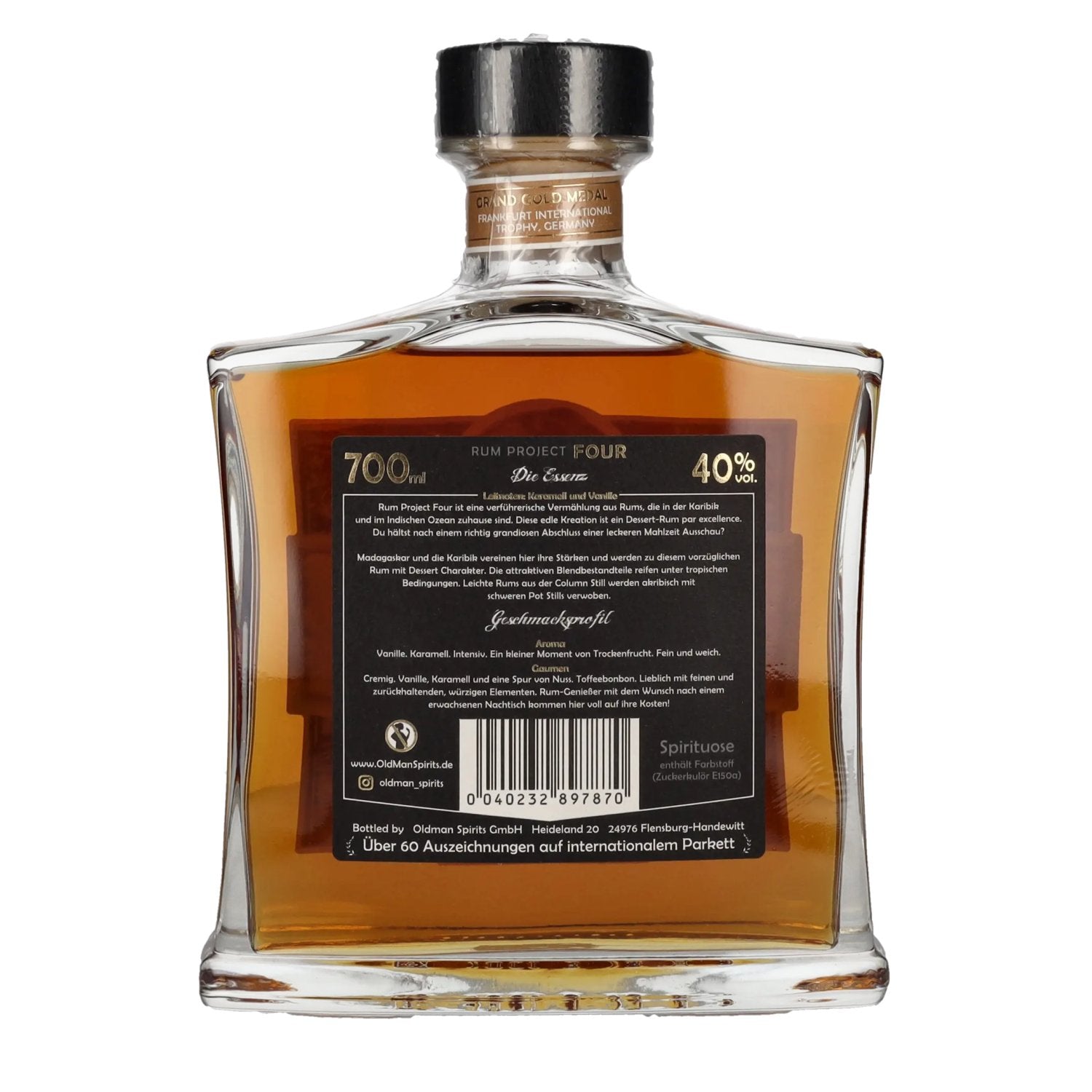 Old Man Rum Project FOUR Vanilla Cane 40% Vol. 0,7l