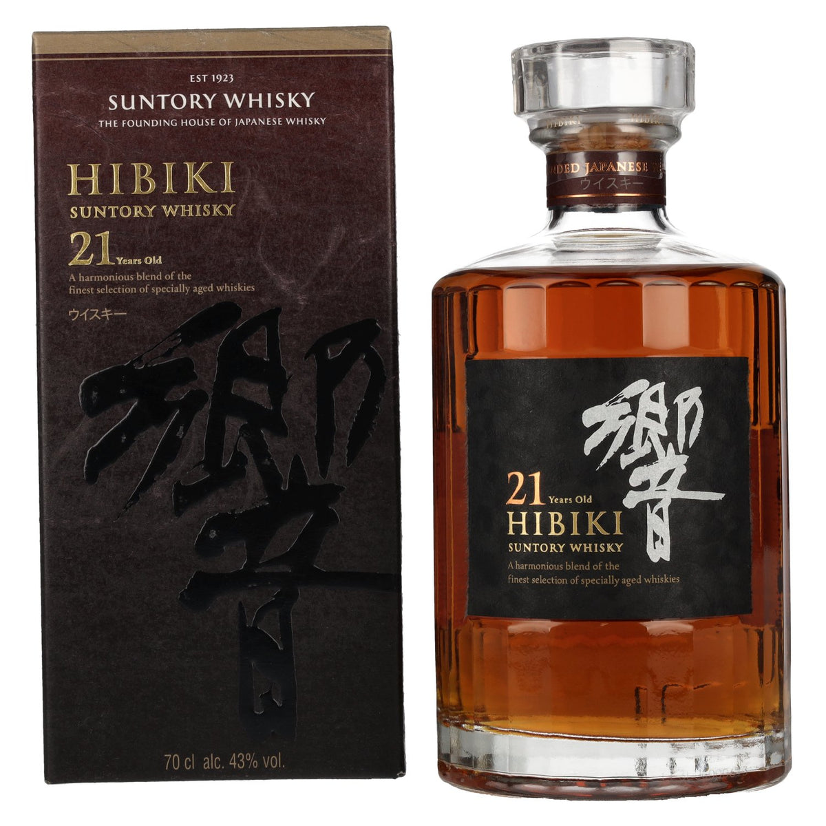 Suntory Hibiki 21 Years Old Blended Japanese Whisky 43% Vol. 0,7l in gift box
