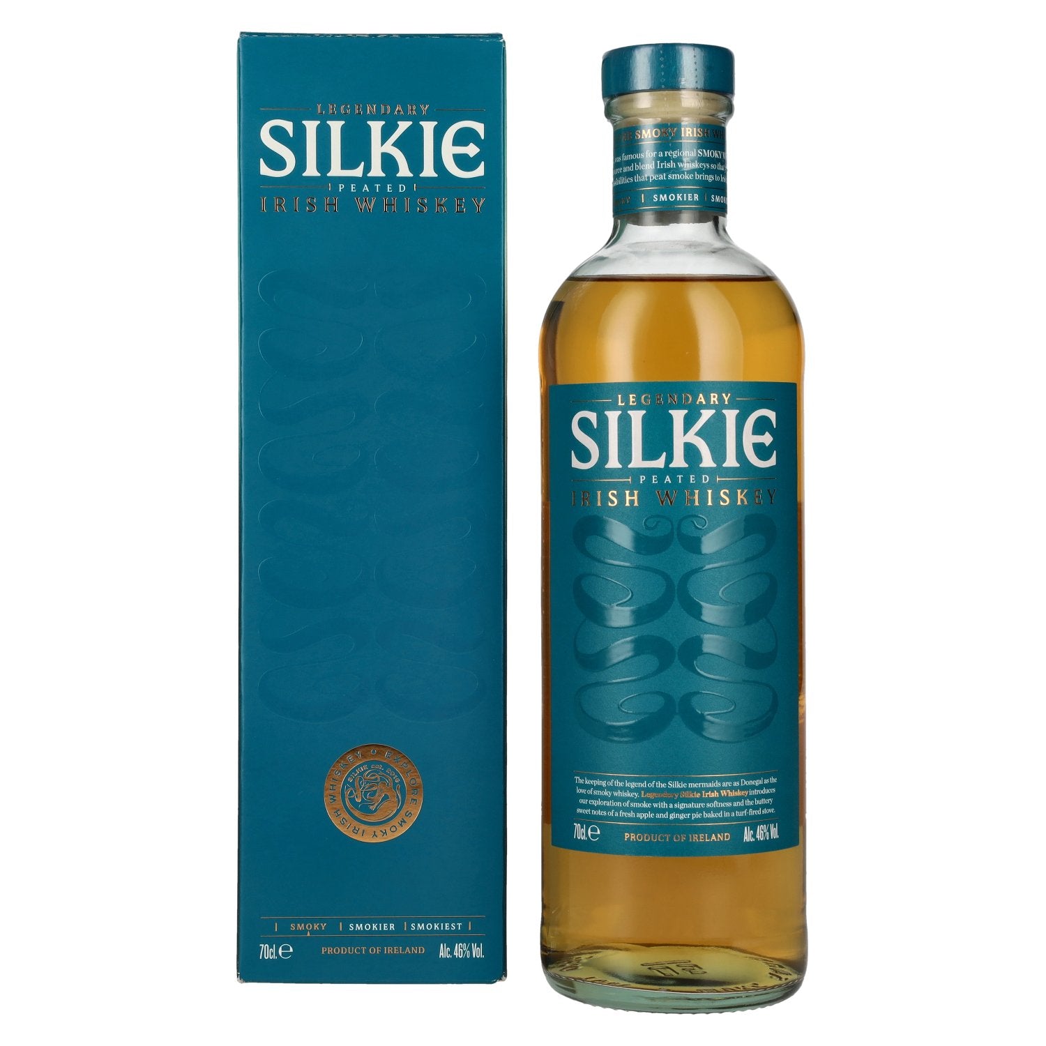 The Legendary SILKIE Peated Irish Whiskey 46% Vol. 0,7l en coffret cadeau