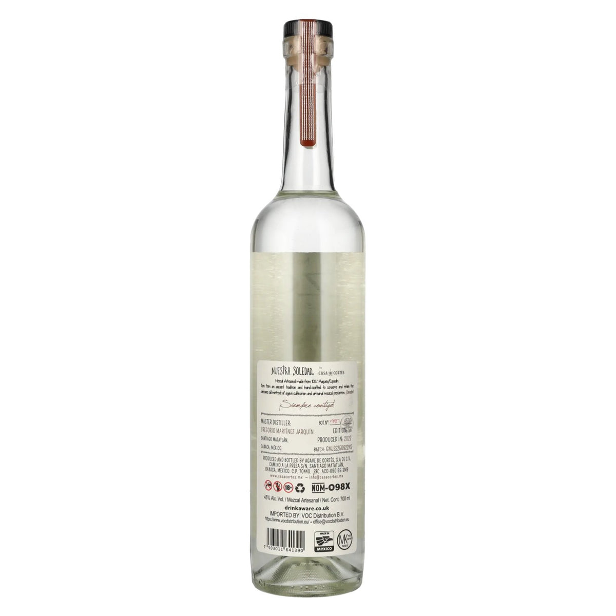 Nuestra Soledad Mezcal Joven STGO. MATATLÁN 45% Vol. 0,7l