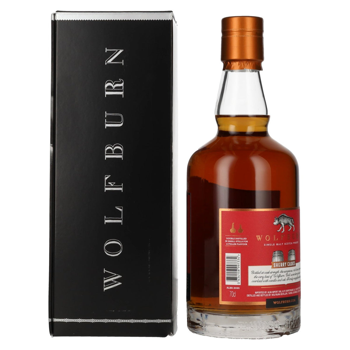 Wolfburn VIBRANT STILLS 10 Years Old Oloroso Sherry Butts 57,8% Vol. 0,7l en boîte cadeau