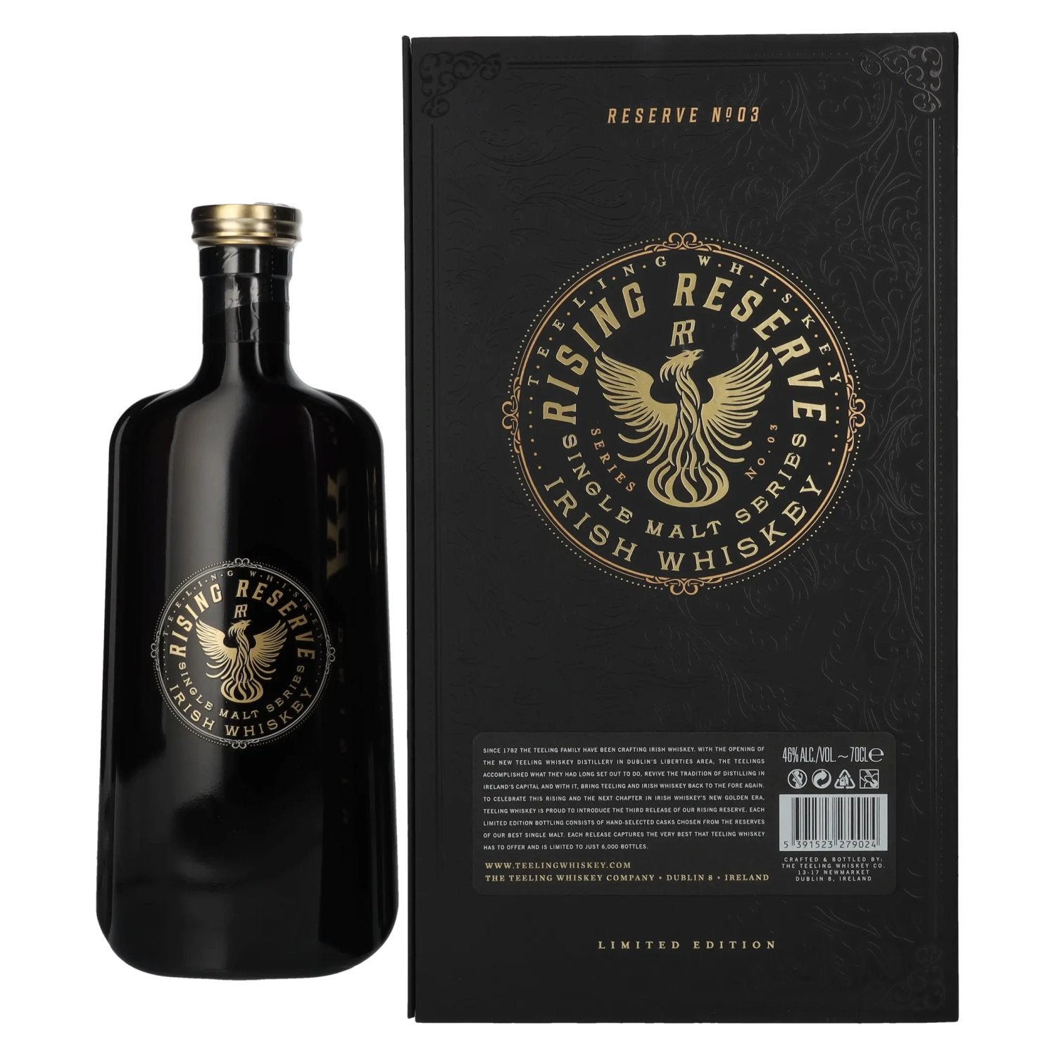 Teeling Whiskey 21 Years Old Single Malt RISING RESERVE No. 3 46% Vol. 0,7l en boîte cadeau