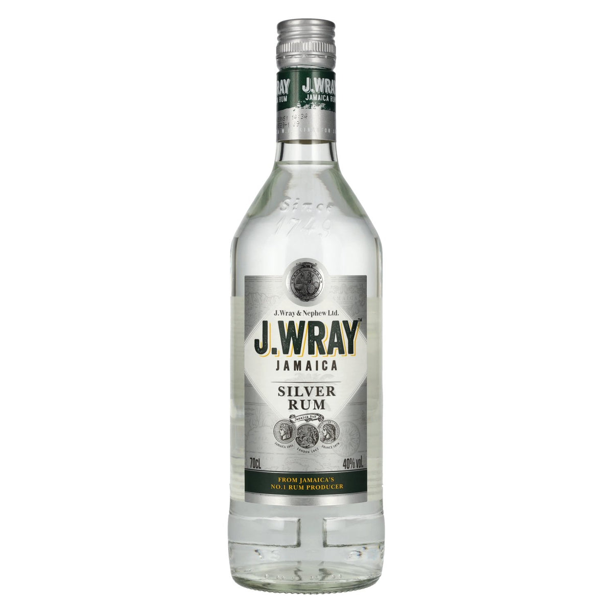 J.Wray Silver Jamaica Rum 40% vol. 0,7l