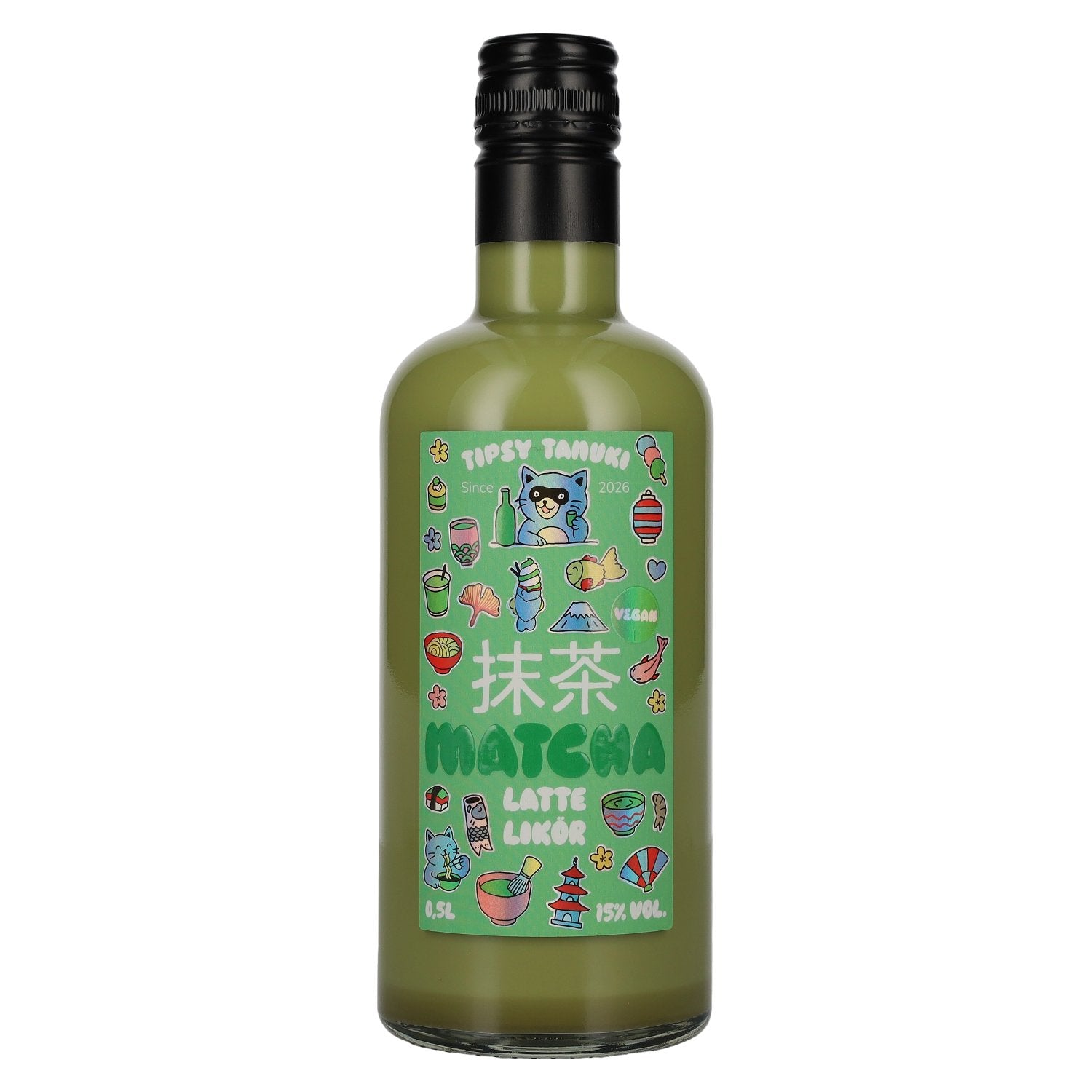 Tipsy Tanuki Matcha Latte Likör 15% Vol. 0,5l