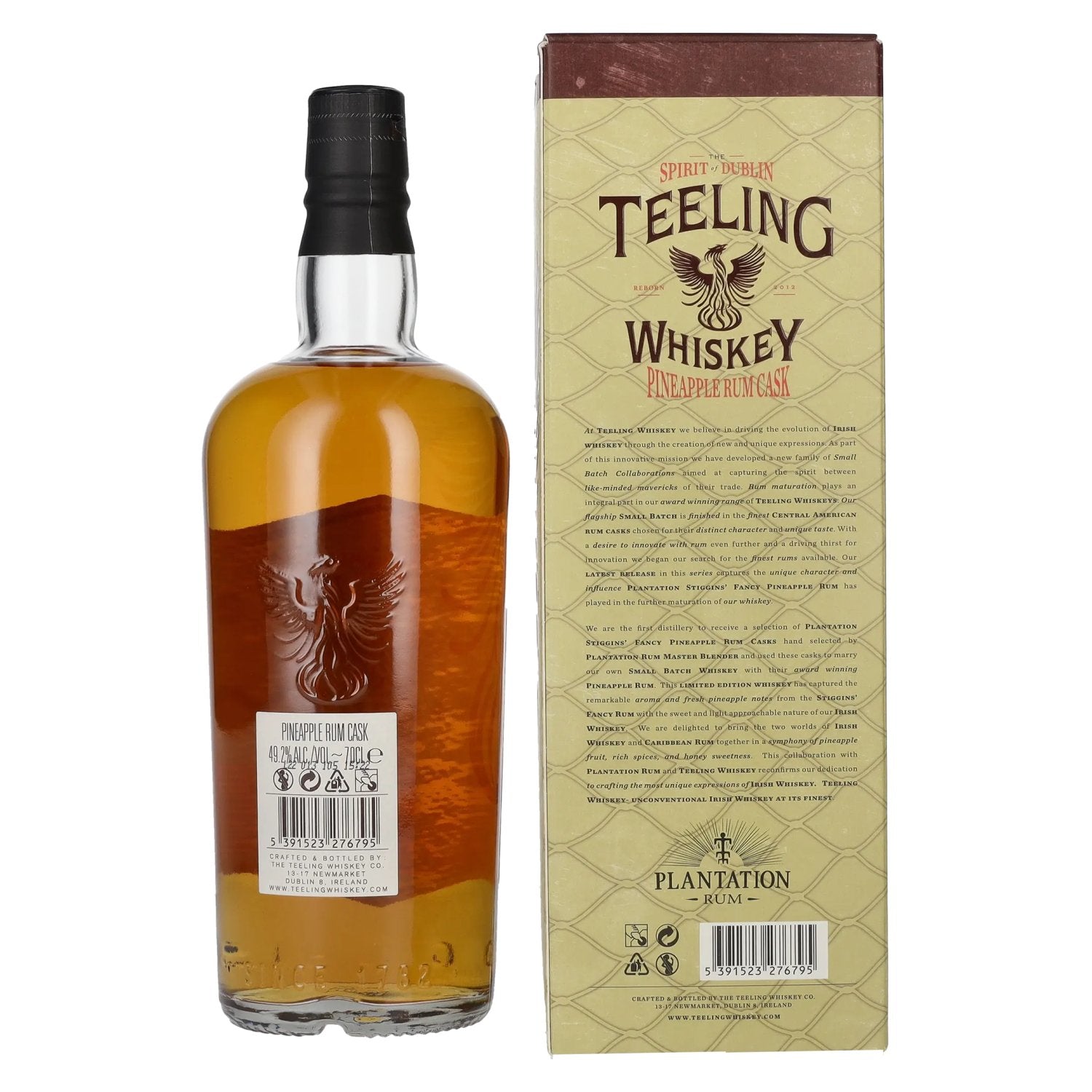 Teeling Whiskey PINEAPPLE Rum Cask Irish Whiskey 49,2% vol. 0,7l dans une boîte cadeau
