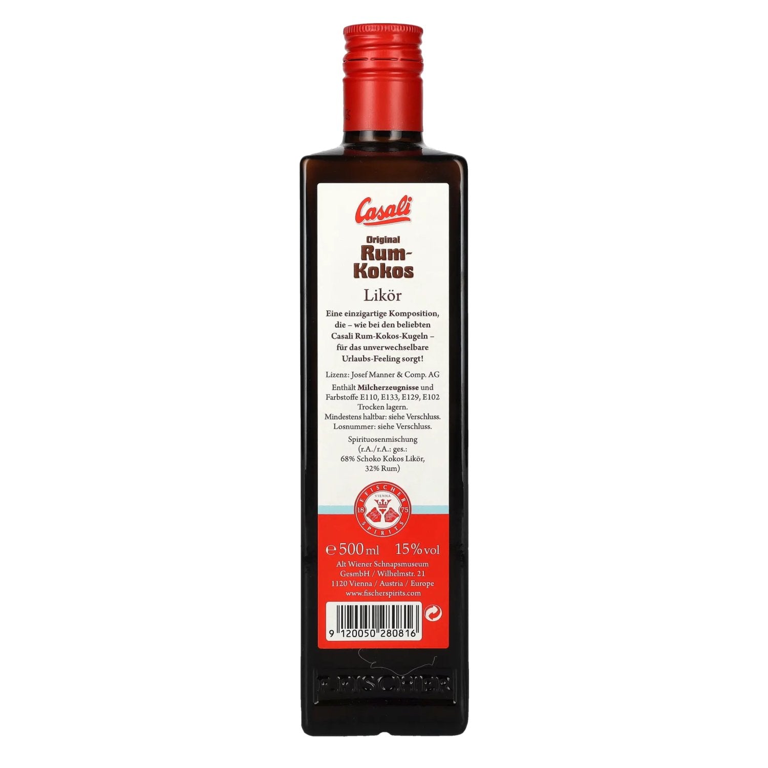 Casali Original RUM-KOKOS Liqueur de crème 15% vol. 0,5l