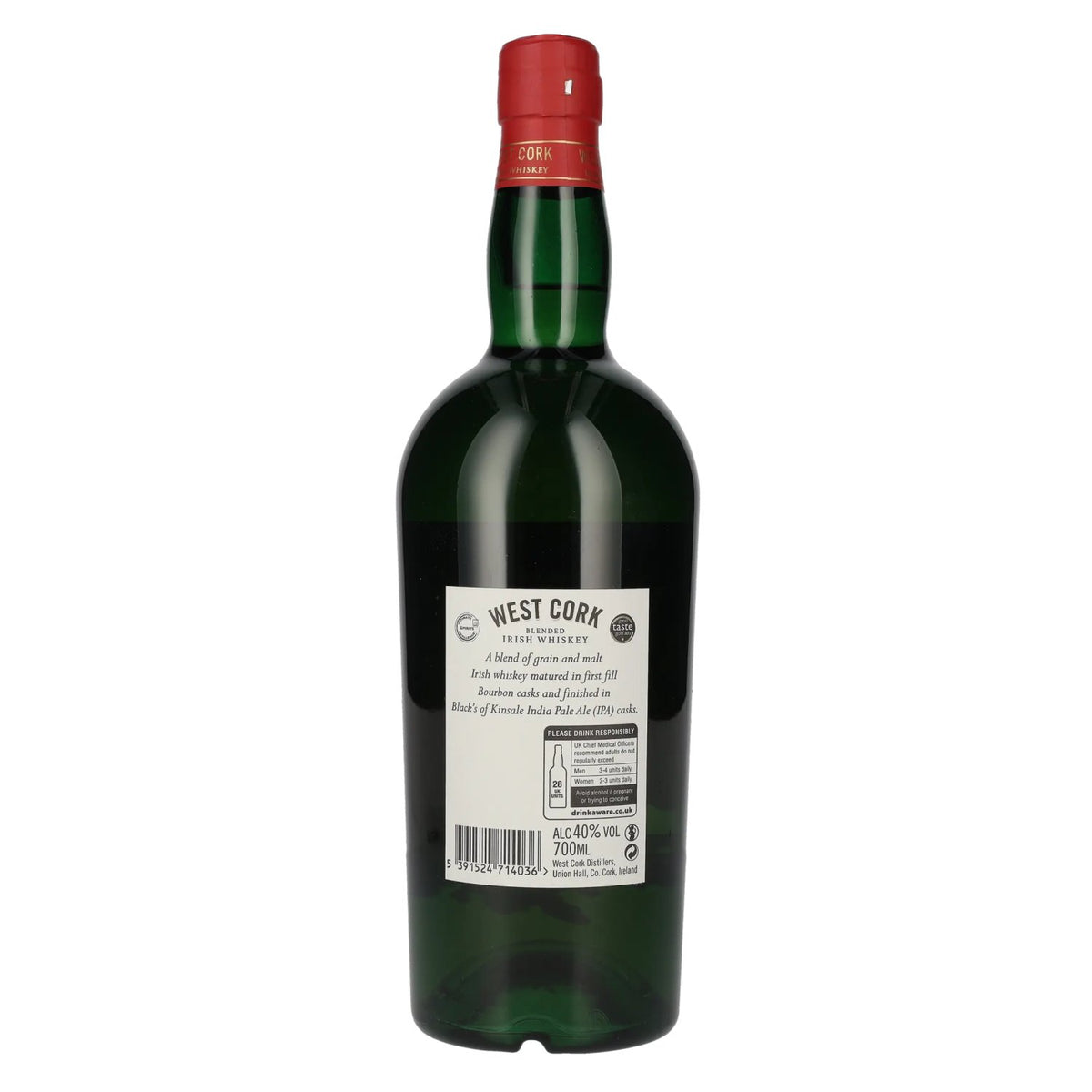 West Cork Blended Irish Whiskey IRISH IPA CASK FINISH 40% Vol. 0,7l