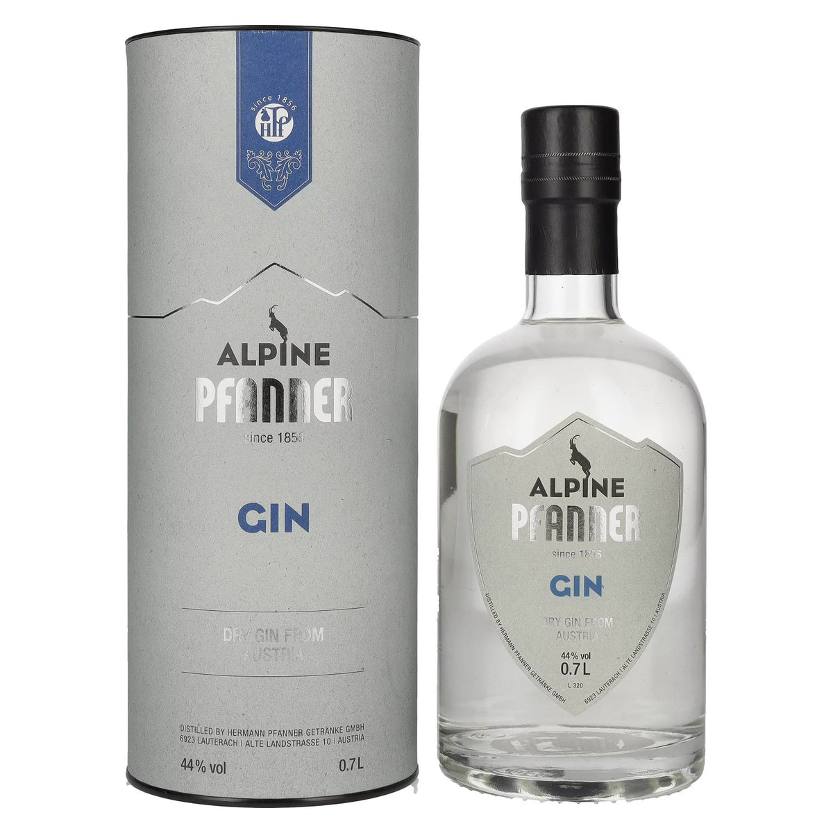 Pfanner Alpine Dry Gin 44% vol. 0,7l en boîte cadeau