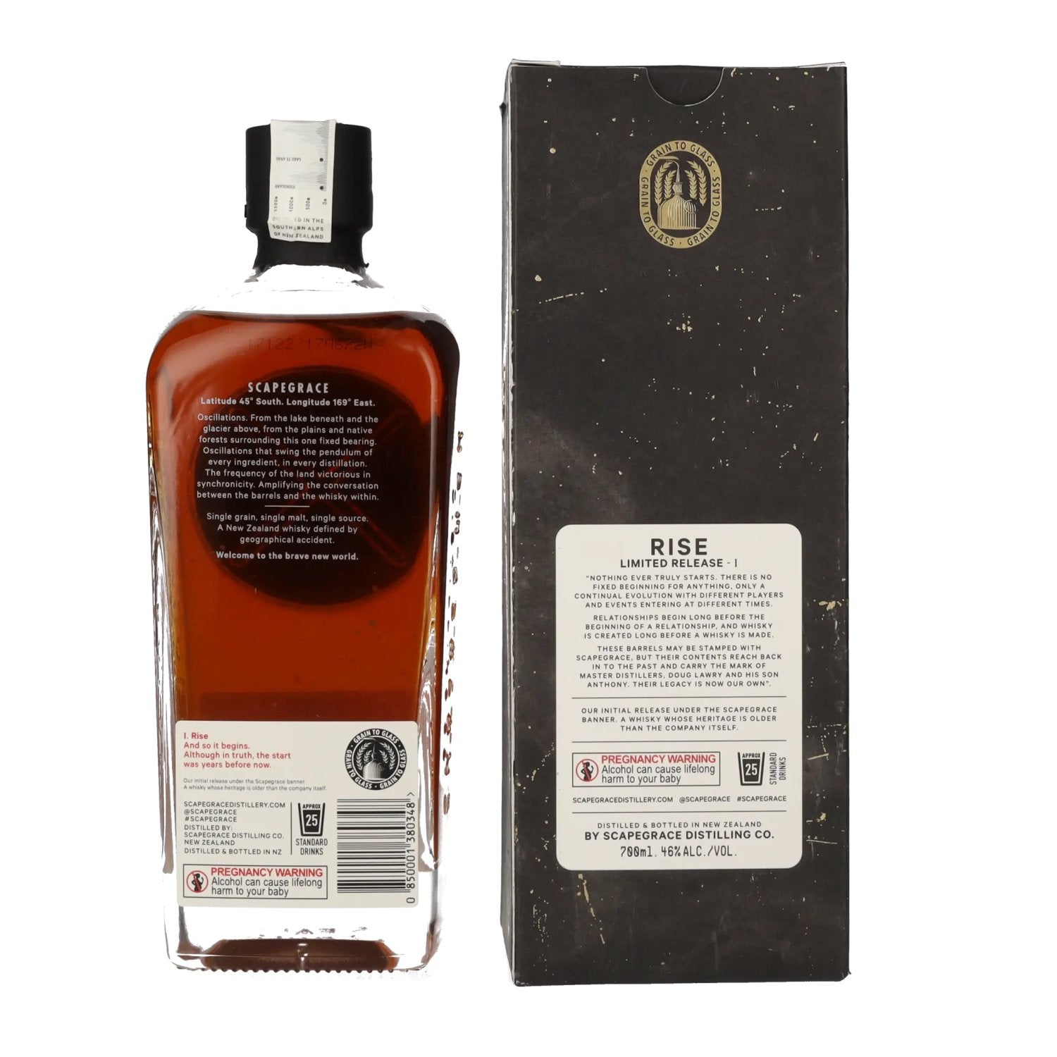 Scapegrace RISE Small Batch Limited Release I 46% Vol. 0,7l in gift box