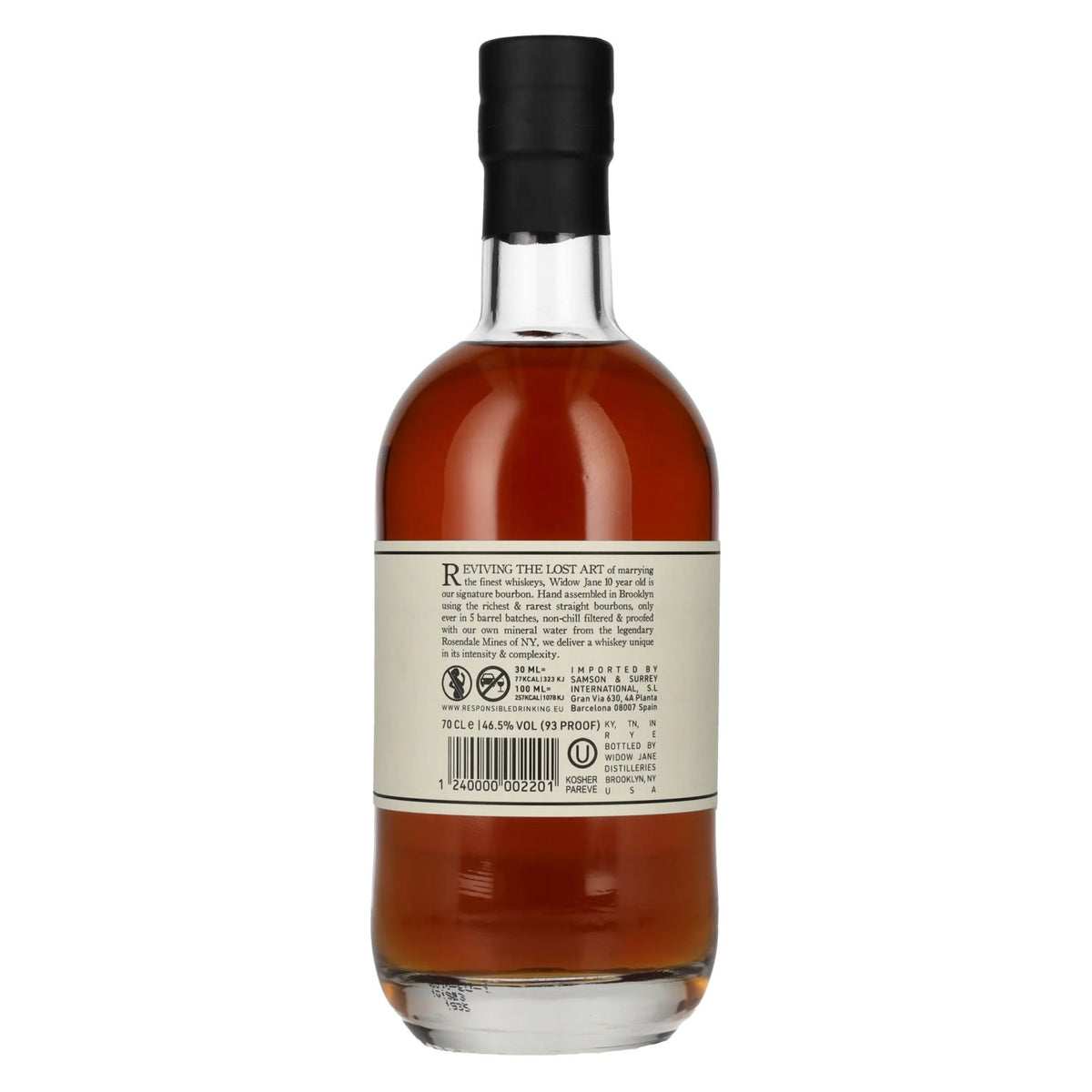 Widow Jane 10 Years Old Straight Bourbon Whiskey 45,5% Vol. 0,7l