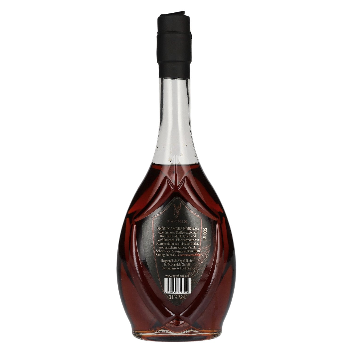 Phönix Amora Noir Schoko-Kaffee Likör auf Rumbasis 31% Vol. 0,5l
