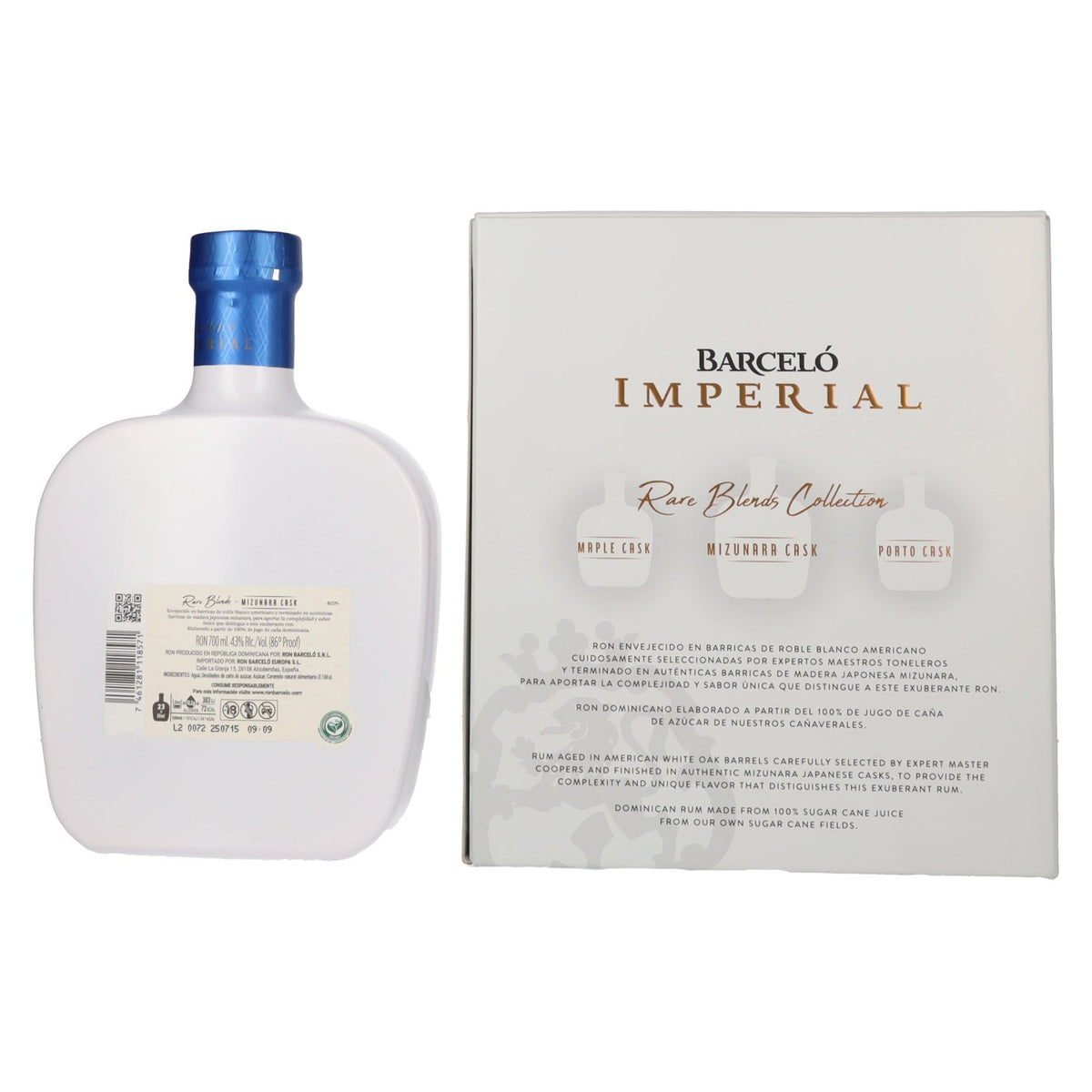 Barceló Imperial Rare Blends Mizunara Cask 43% Vol. 0,7l in Geschenkbox