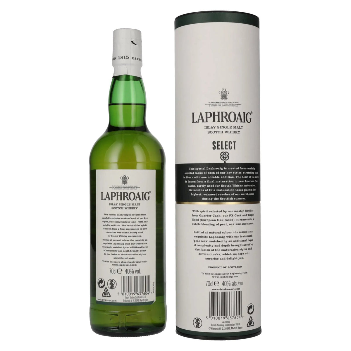 Laphroaig SELECT Islay Single Malt Scotch Whisky 40% Vol. 0,7l in Geschenkbox