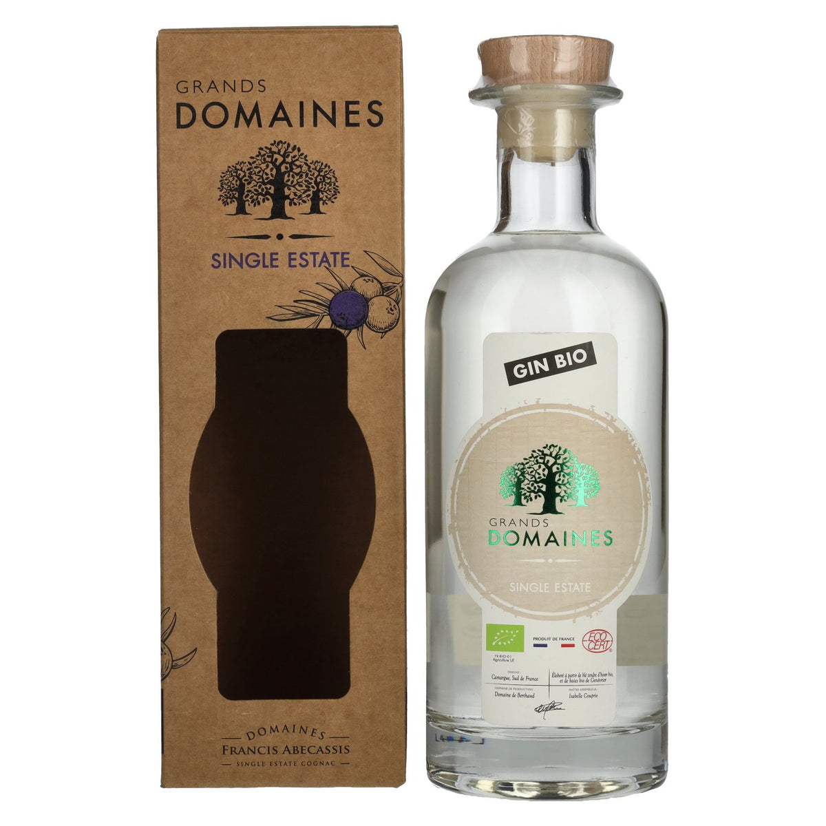 Grands Domaines Bio French Gin 40% Vol. 0,7l en boîte cadeau