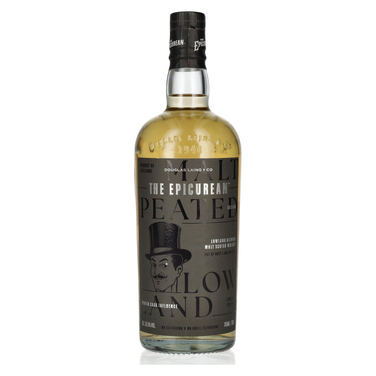 Douglas Laing THE EPICUREAN Peated Edition, blended malt des Lowlands, 50,5 % vol., 0,7 l
