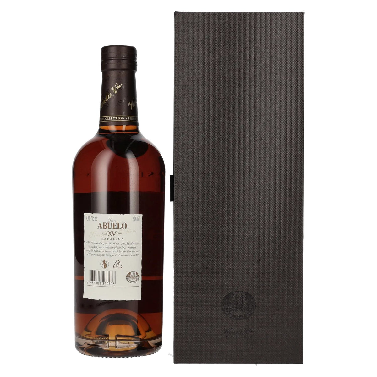 Ron Abuelo Añejo XV Años NAPOLEON Cognac Cask Finish 40% Vol. 0,7l in Geschenkbox