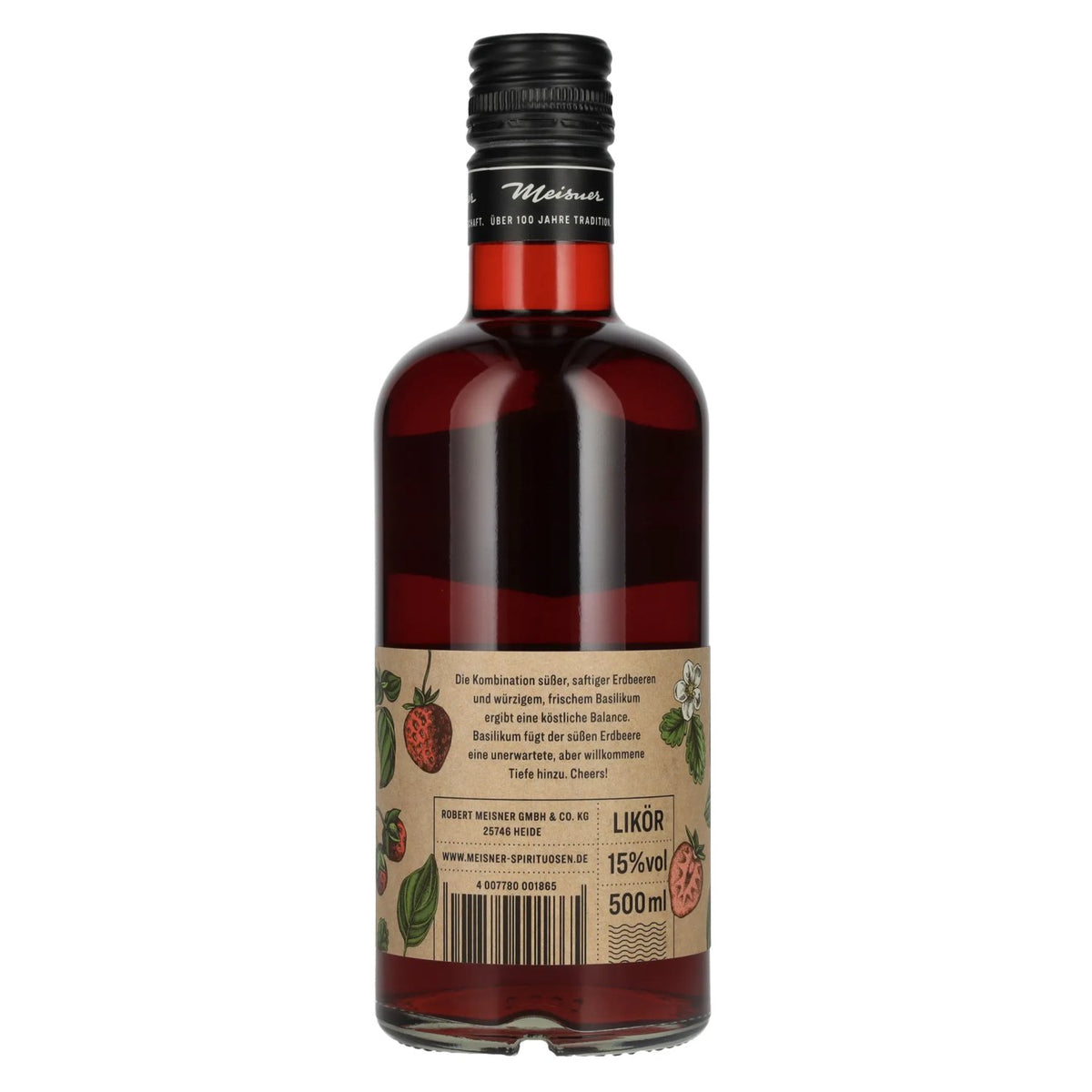 Meisner Erdbeer Basilikum Likör 15% Vol. 0,5l