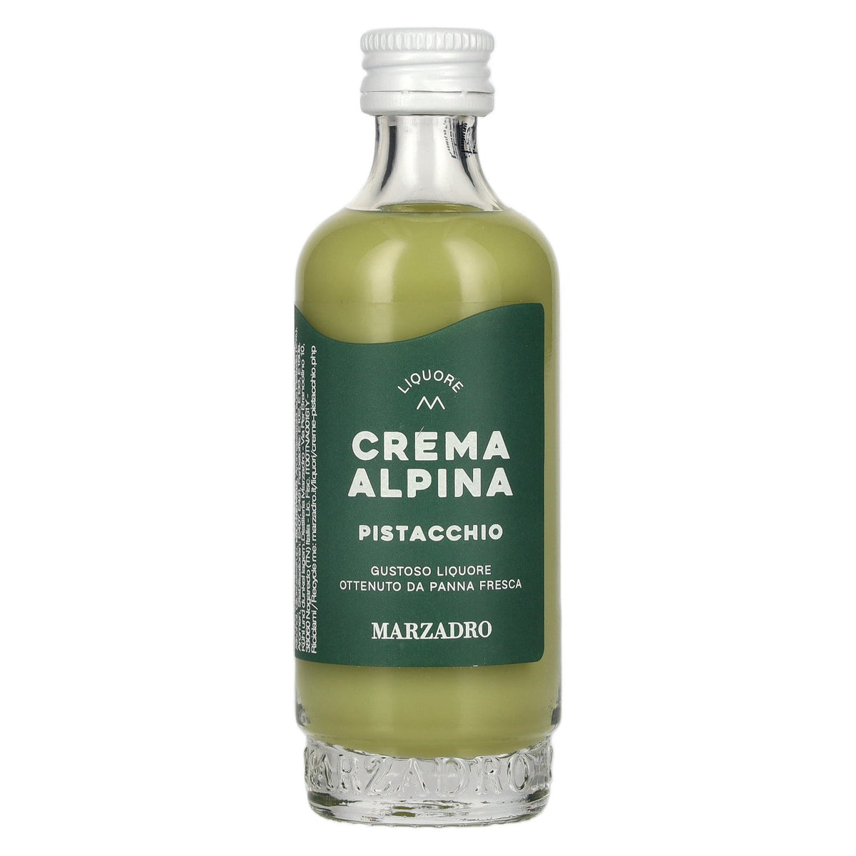 Marzadro Crema Alpina Pistacchio Liqueur 17 % vol. 0,05 l