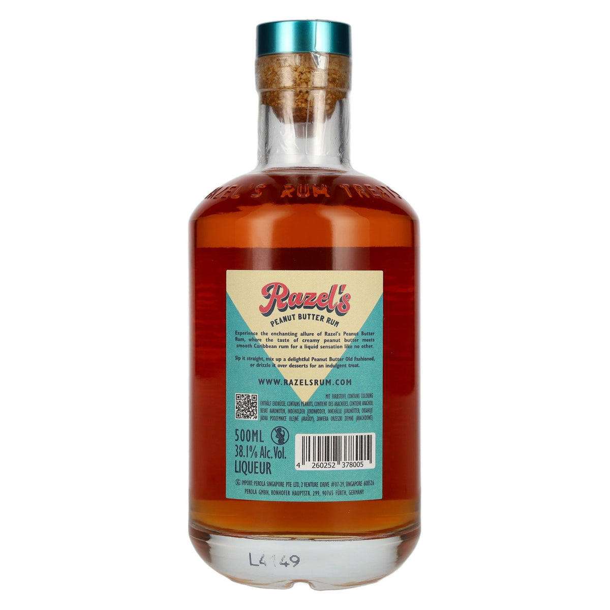 Razel's Peanut Butter Rum Liqueur 38,1% Vol. 0,5l