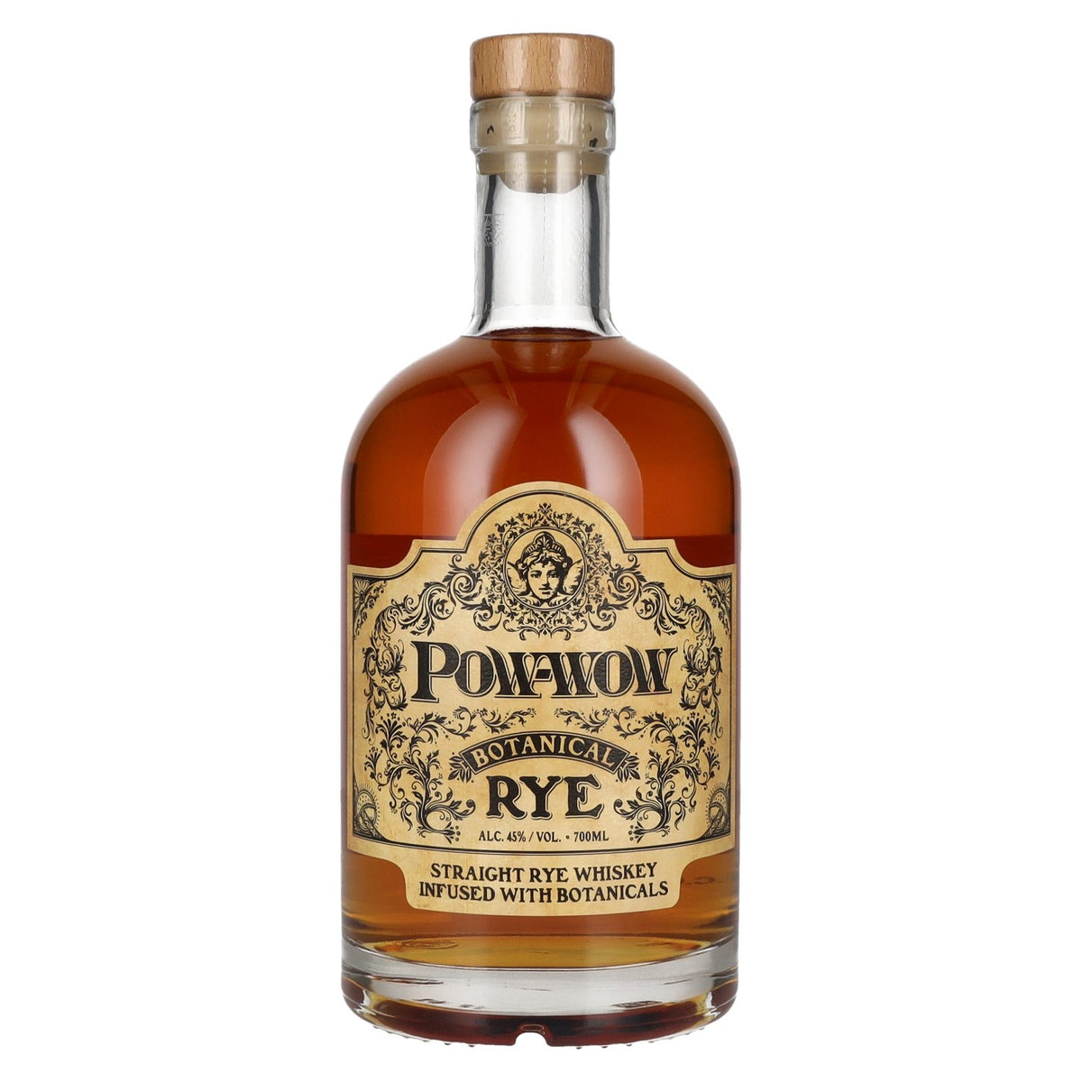 Pow-wow Botanical RYE Straight Rye Whiskey 45% Vol. 0,7l