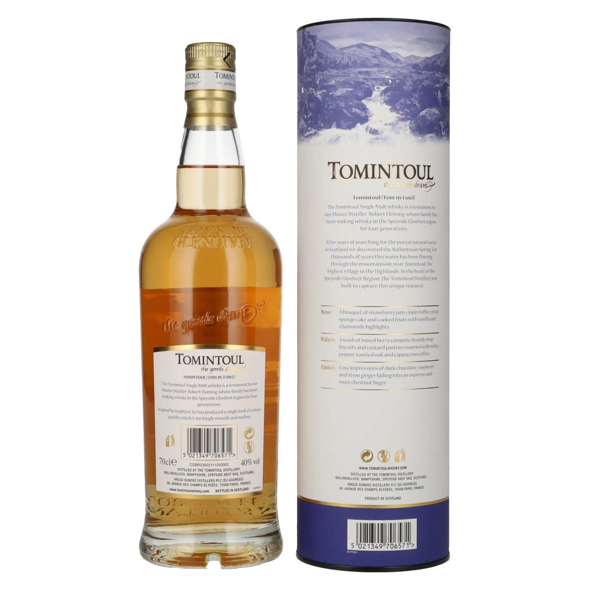 Tomintoul Small Batch Tempranillo Wine Cask Finish 40% Vol. 0,7l in Geschenkbox