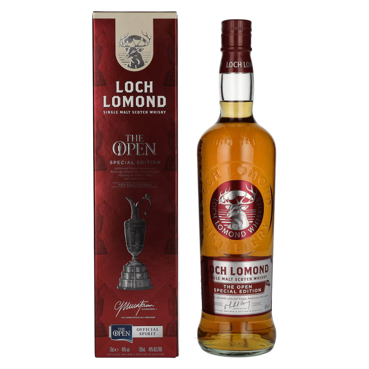Loch Lomond THE OPEN Single Malt Special Edition 46% Vol. 0,7l en boîte cadeau