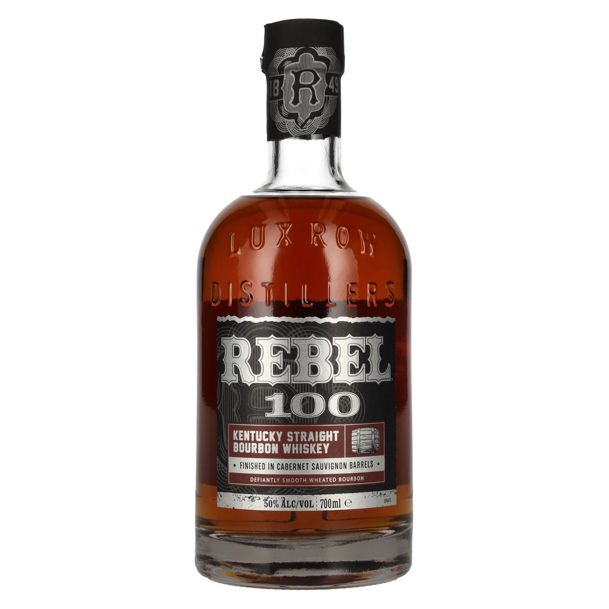 Rebel 100 Kentucky Straight Bourbon, finition au Cabernet Sauvignon, 50 % vol., 0,7 l