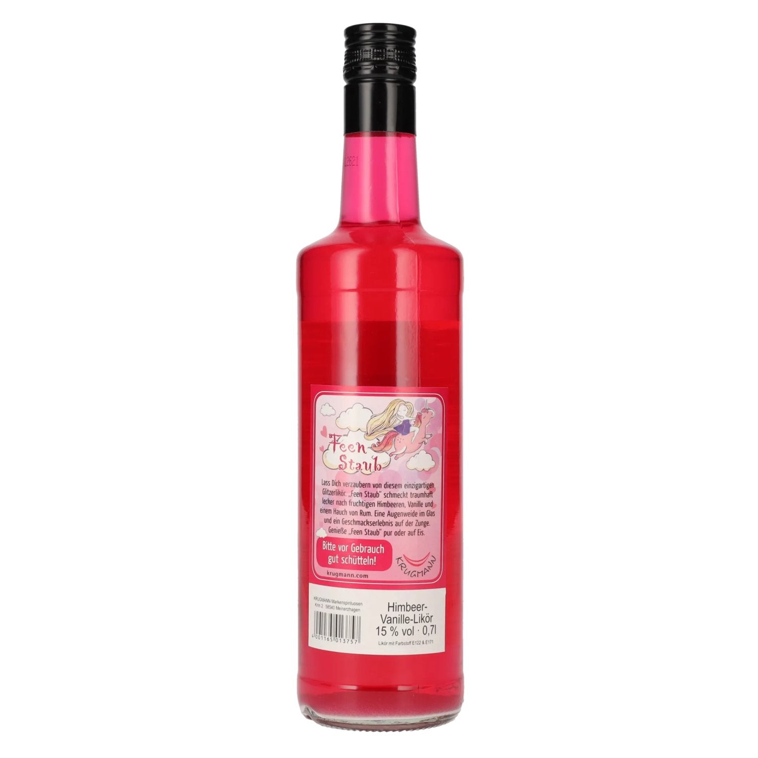Krugmann FEEN STAUB Liqueur de framboise et de vanille 15% vol. 0,7l