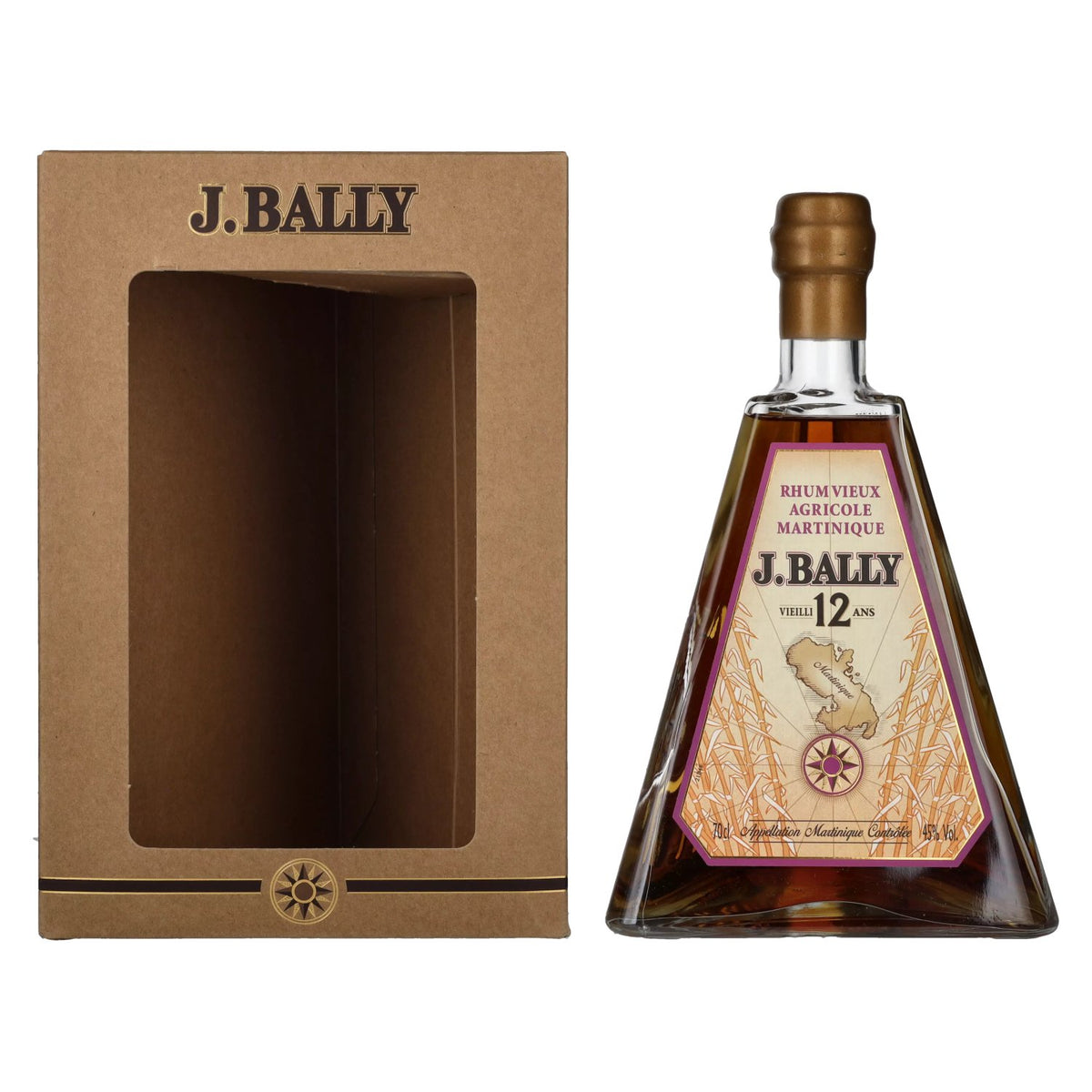 J. Bally Rhum Vieux Agricole Martinique 12 Ans D'Âge 45% vol. 0,7l en coffret cadeau