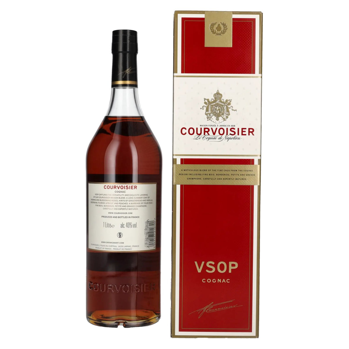 Courvoisier VSOP 40% vol. 1l en coffret cadeau