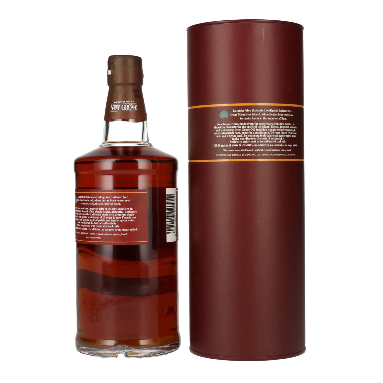 New Grove OLD TRADITION 10 Years Old Mauritius Island Rum 40% Vol. 0,7l in Geschenkbox