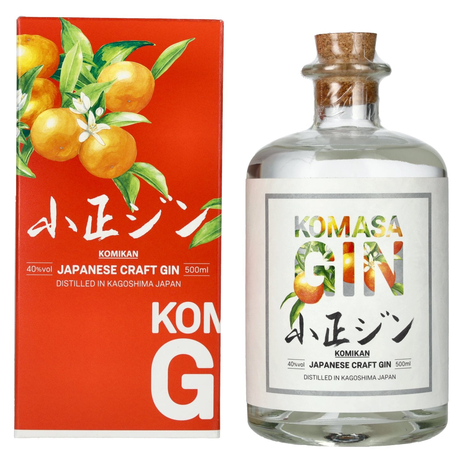 Komasa Gin SAKURAJIMA KOMIKAN 40% vol. 0,5l en boîte cadeau